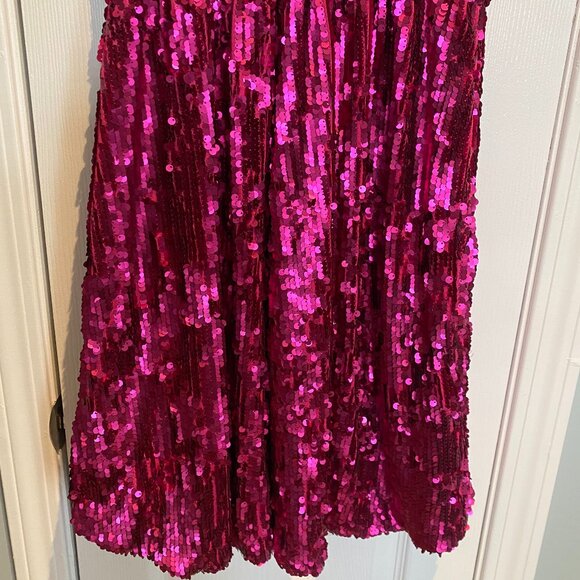 Dress the Population Pink Sequin Mini Dress – Size Small - Picture 2 of 7